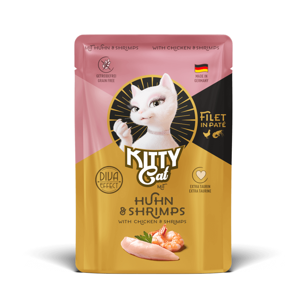 KITTY Cat - Nassfutter Filet in Paté Huhn & Shrimps 85 g - Hauptbild