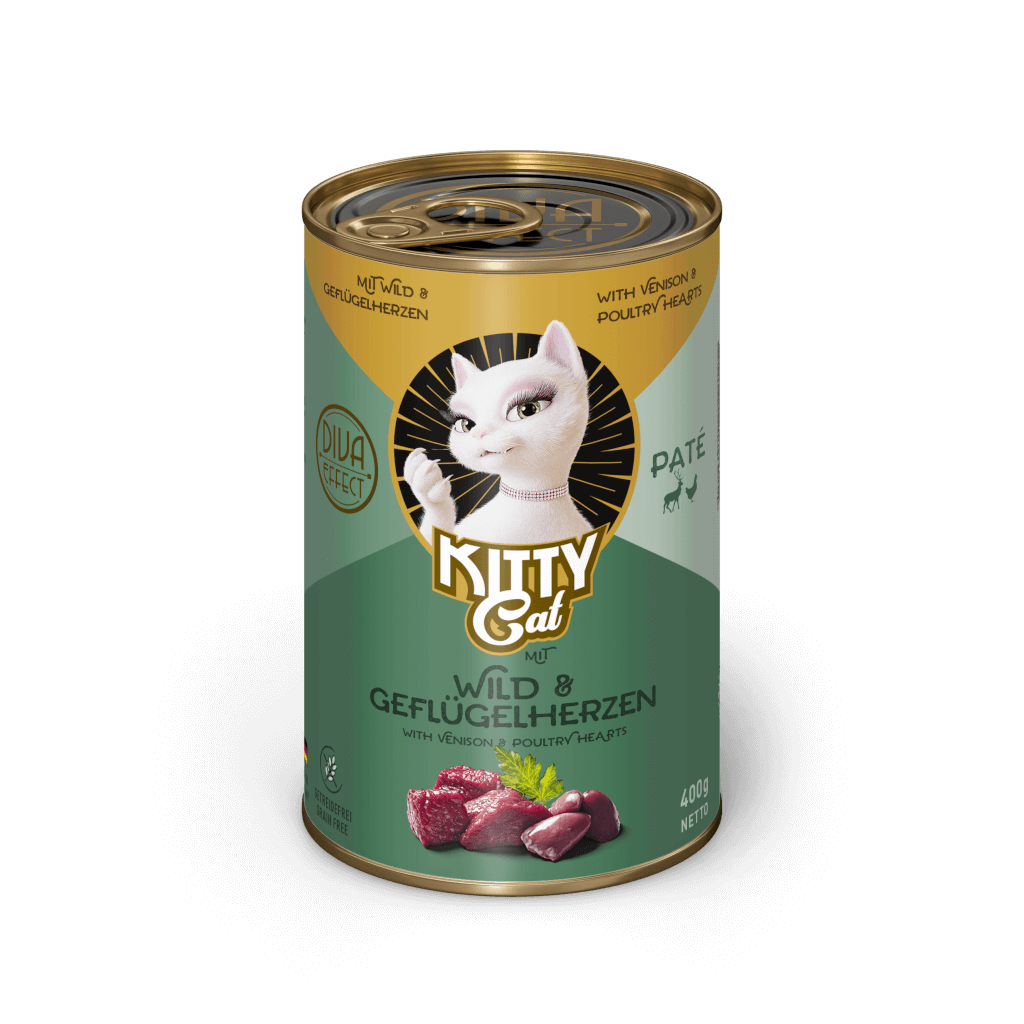 KITTY Cat - Nassfutter Paté Wild & Geflügelherzen 400 g - Hauptbild