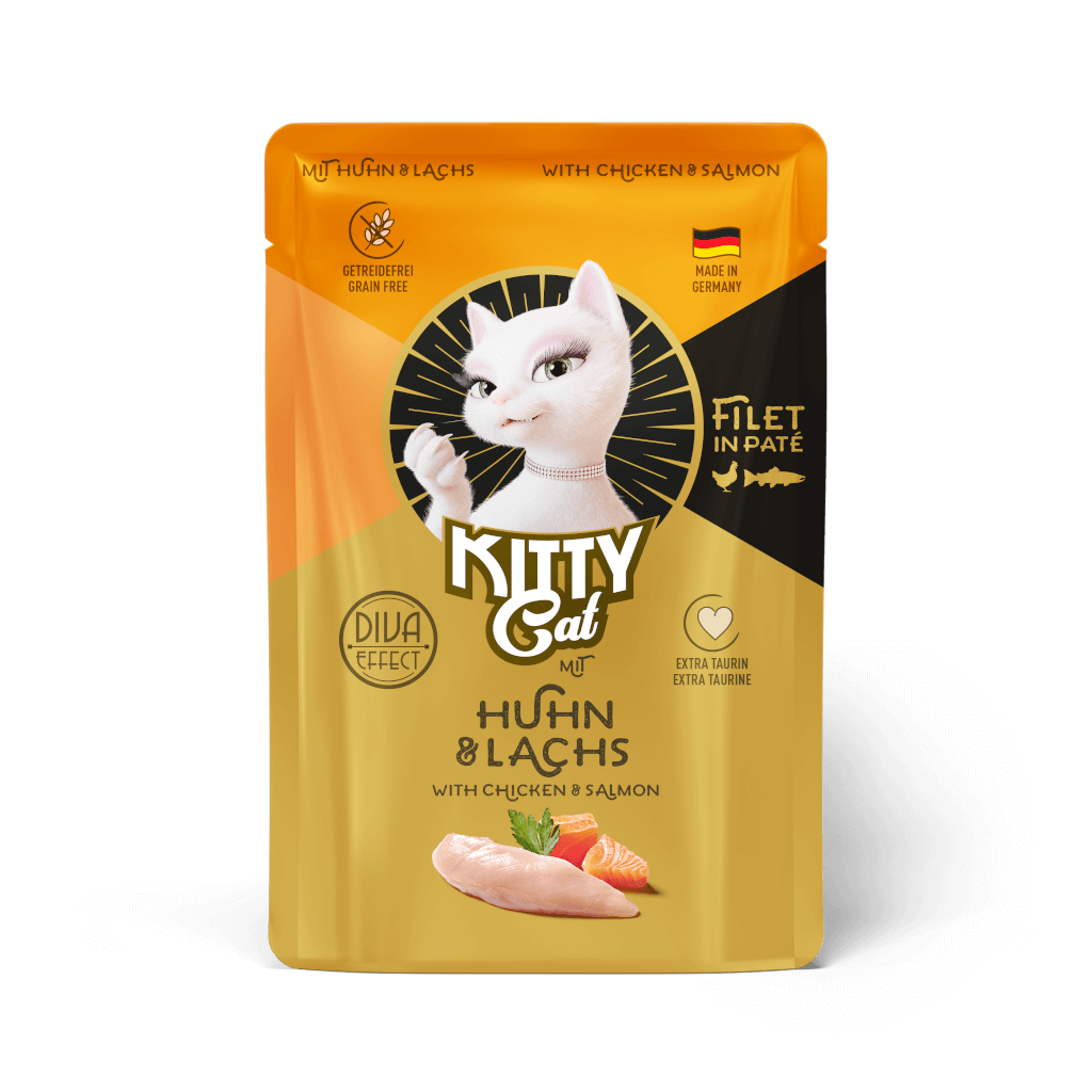 KITTY Cat - Nassfutter Filet in Paté Huhn & Lachs 85 g - Hauptbild
