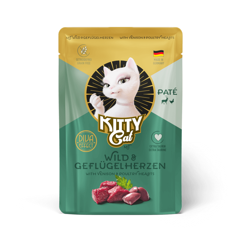 KITTY Cat - Nassfutter Paté Wild & Geflügelherzen 85 g - Hauptbild