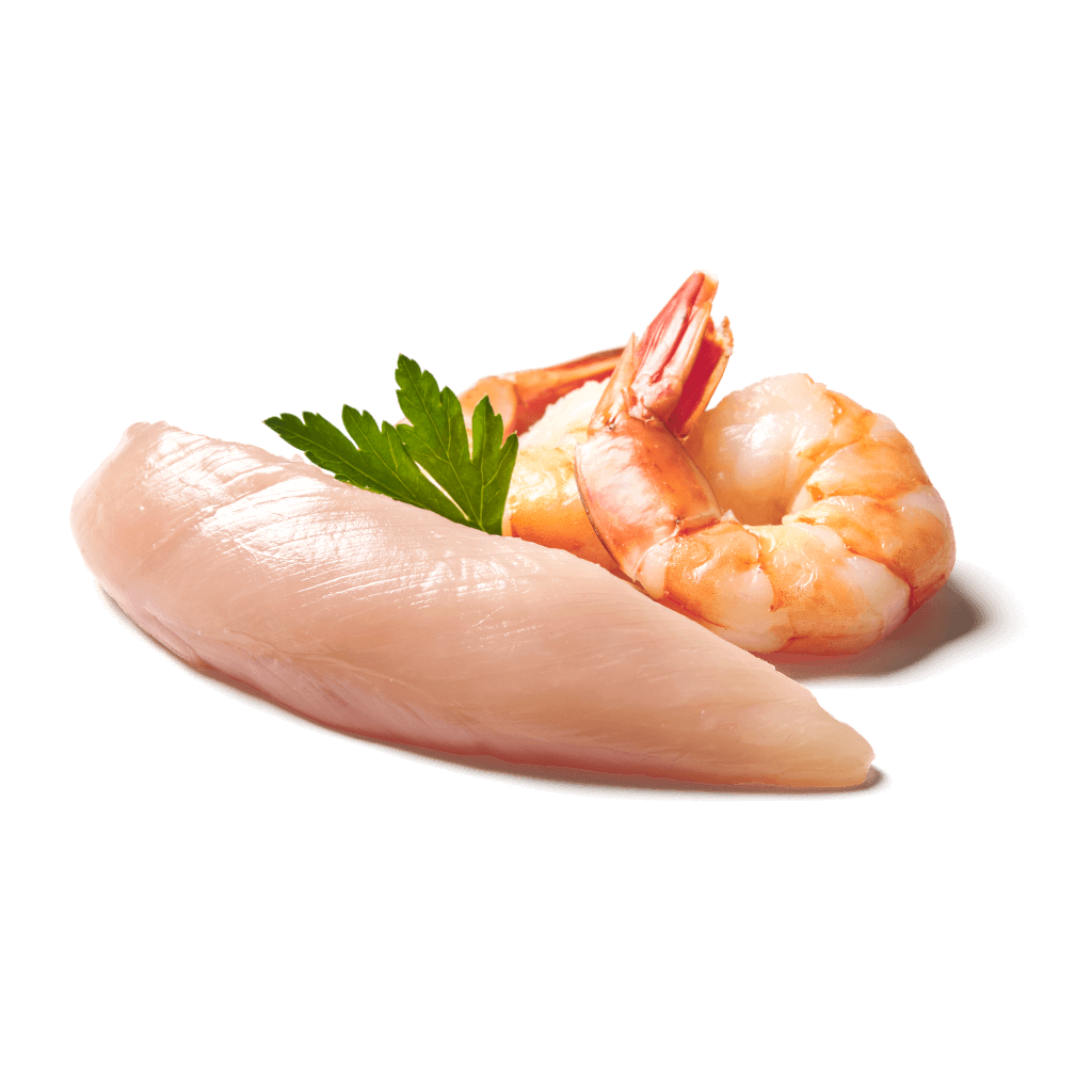 KITTY Cat - Nassfutter Filet in Paté Huhn & Shrimps 85 g - Zutaten