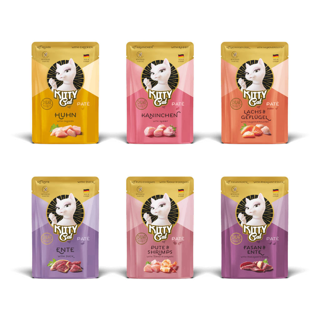 KITTY Cat - Nassfutter Paté ohne Wiederkäuer Mix 3 - 6 x 85 g - Hauptbild