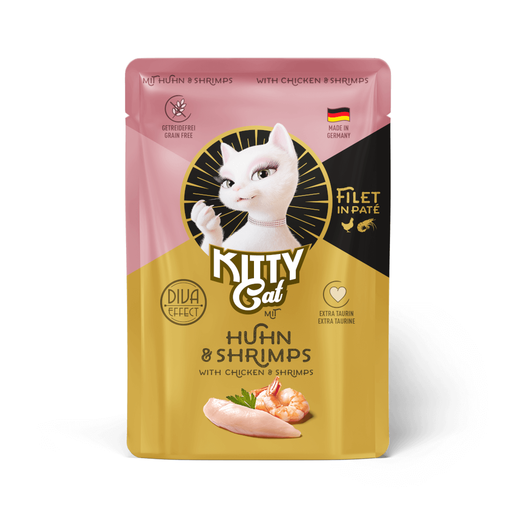KITTY Cat - Nassfutter Filet in Paté Huhn & Shrimps 85 g - Hauptbild