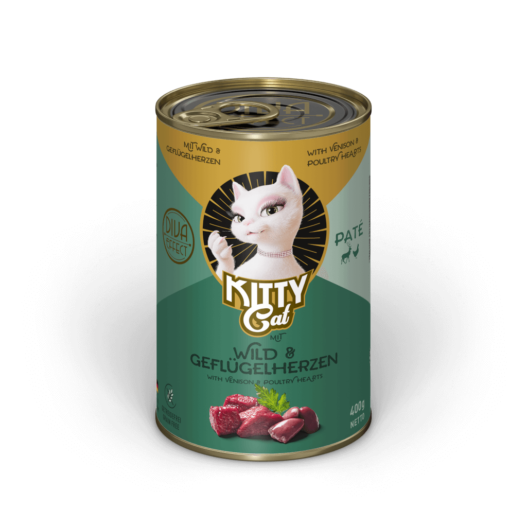 KITTY Cat - Nassfutter Paté Wild & Geflügelherzen 400 g - Hauptbild